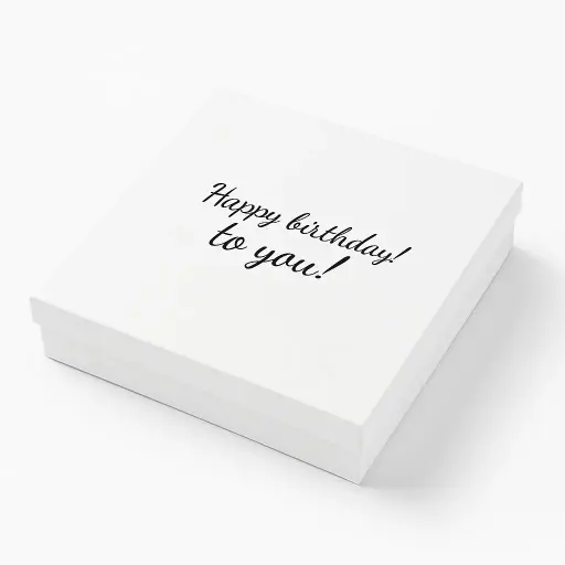 [B2332000000] B23 32 (12"x12."x2.5") White Gift Box  | Birthday Celebrations Gift Box | Surprise Gift Box