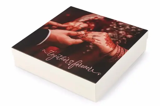 [B2339000000] B23 39 (12"x12."x2.5") White Gift Box | Wedding Gift Box | Engagment Gift Box | Nikah Gift Box | Bridal Gift Box | Anniversary Gift Box | Couple's Gift Box 