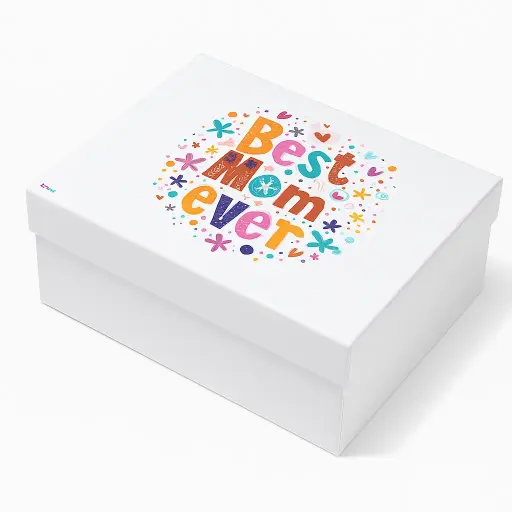 [B1028000000] B10 28 (7.5"x9.5"x4") White Gift Box | Mothers Day Gift Box | Special Occasion Gift Box 