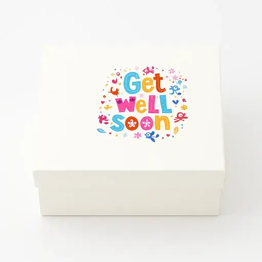 [B1029000000] B10 29 (7.5"x9.5"x4") White Gift Box | Feelings Gift Box | Care Gift Box