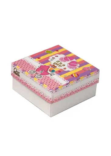[B0414000000] B04 14 (4"x4"x2") Pink Gift Box | Sweet Gift Box for 1/4kg