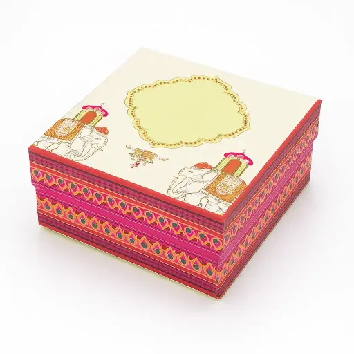 [B0423000000] B04 23 (4"x4"x2") Pink Gift Box | Sweet Gift Box for 1/4kg