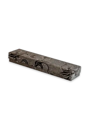 [B0602000000] B06 02 (2"x8"x1") Black Sparkle Gift Box | Birthday Gift Box | Wedding Gift Box | Tie Box | Jewelry Box | Eid Gift Box