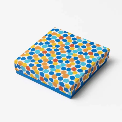 [B1305000000] B13 05 (8"x8.5"x1.5") Blue Gift Box | Eid Gift Box | Wedding Gift Box | Birthday Gift Box 