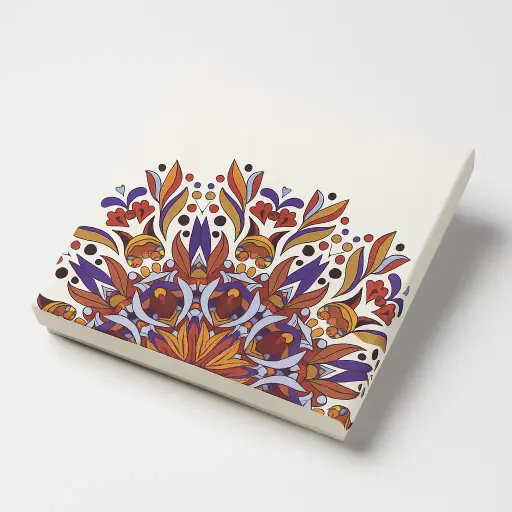 [B1306000000] B13 06 (8"x8.5"x1.5") White Gift Box | Eid Gift Box | Wedding Gift Box | Birthday Gift Box 