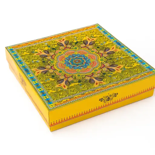 [B2202000000] B22 02 (12"x12"x3") Blue Gift Box | Hajj Gift Box | Eid Gift Box | Wedding Gift Box | Birthday Gift Box