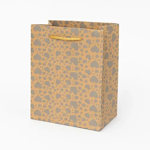 [H0208000000] H02 08 (5"x5"x6") Kraft Brown Gift Bag | Perfect for Jewelry, Small Accessories, Favors, and Miniature Gifts