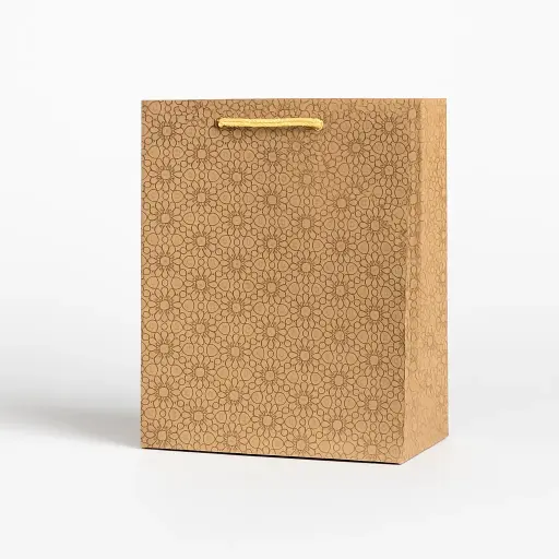 [H0211000000] H02 11 (5"x5"x6") Kraft Brown Gift Bag | Perfect for Jewelry, Small Accessories, Favors, and Miniature Gifts