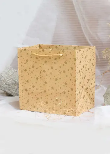 [H0314000000] H03 14 (5.5"x7.5"x7.5") Kraft Gift Bag | Perfect for Birthday Gifts, Party Favors, Small Retail Items, Promotional Giveaways and Everyday Use